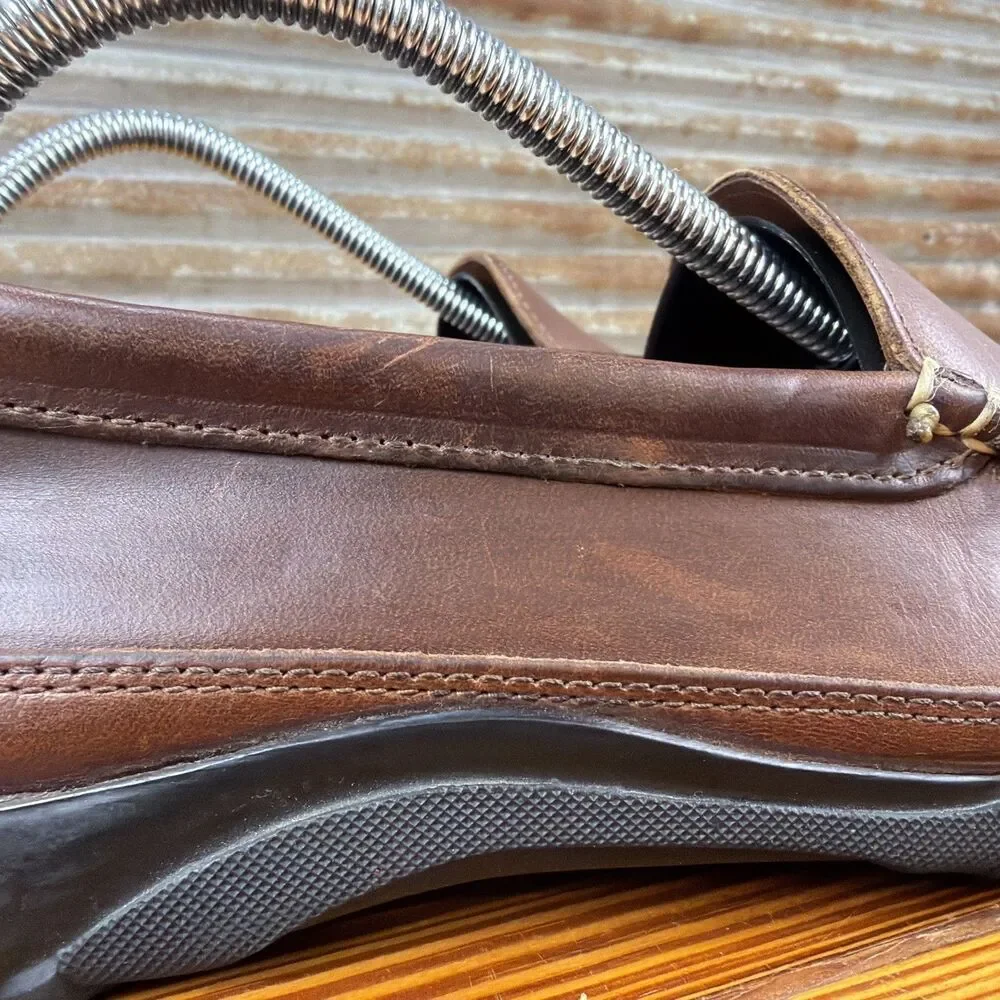 Allen Edmonds Brown Mens Boulder Leather Loafer Size 8E Driving Moc